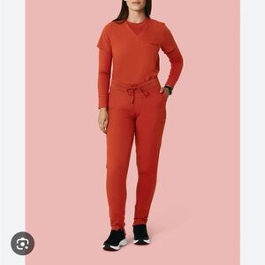 Rust Mandala Scrub Set (Medium Top/Medium Petite Pants)